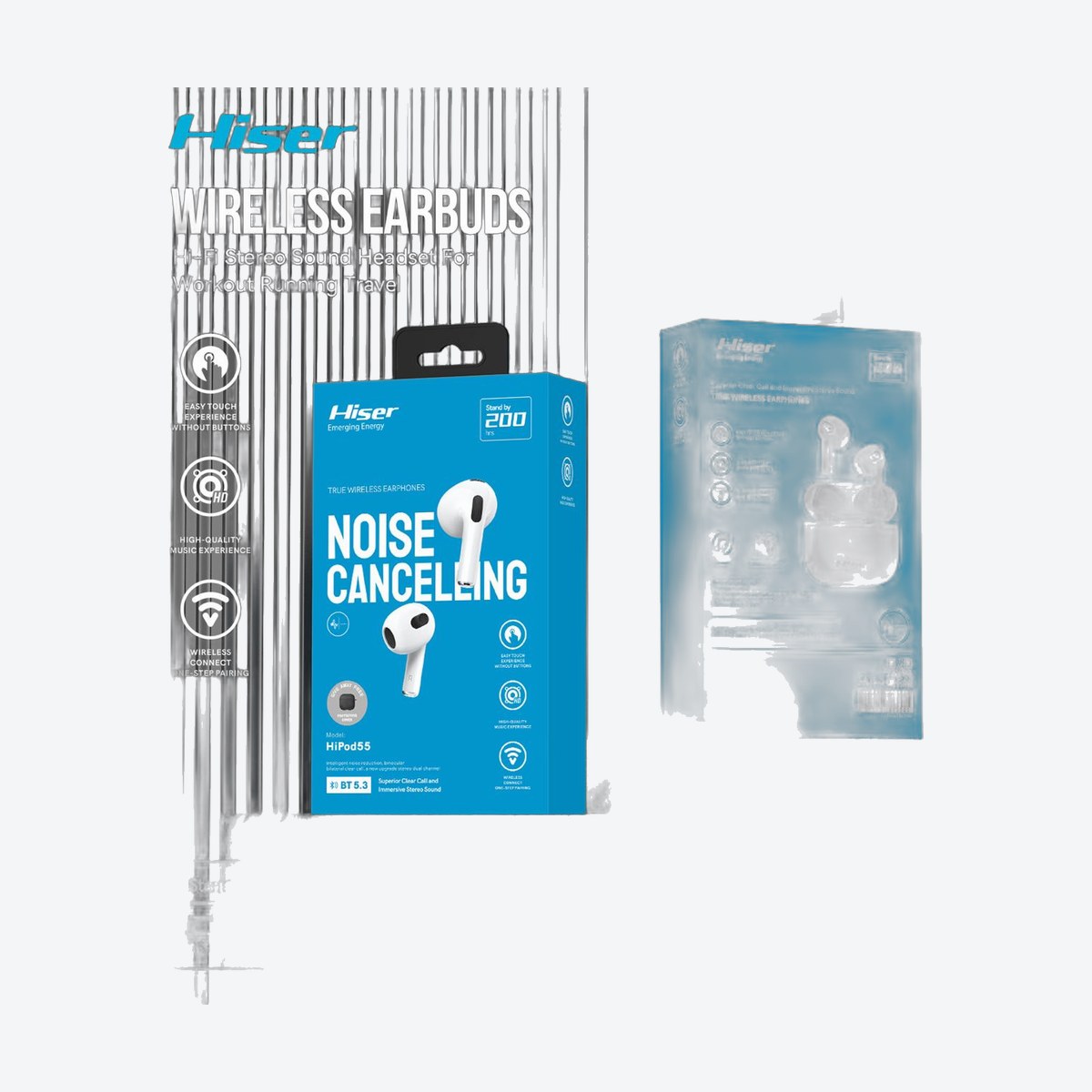Hiser HiPod 55 wireless earbuds