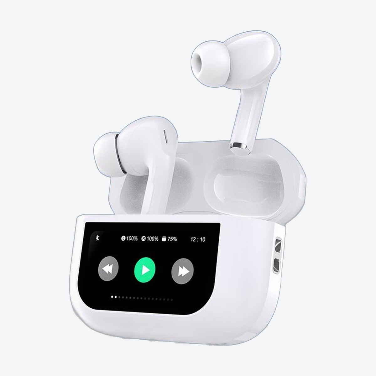 Hiser HiPod 66 ANC display earbuds, alternate view