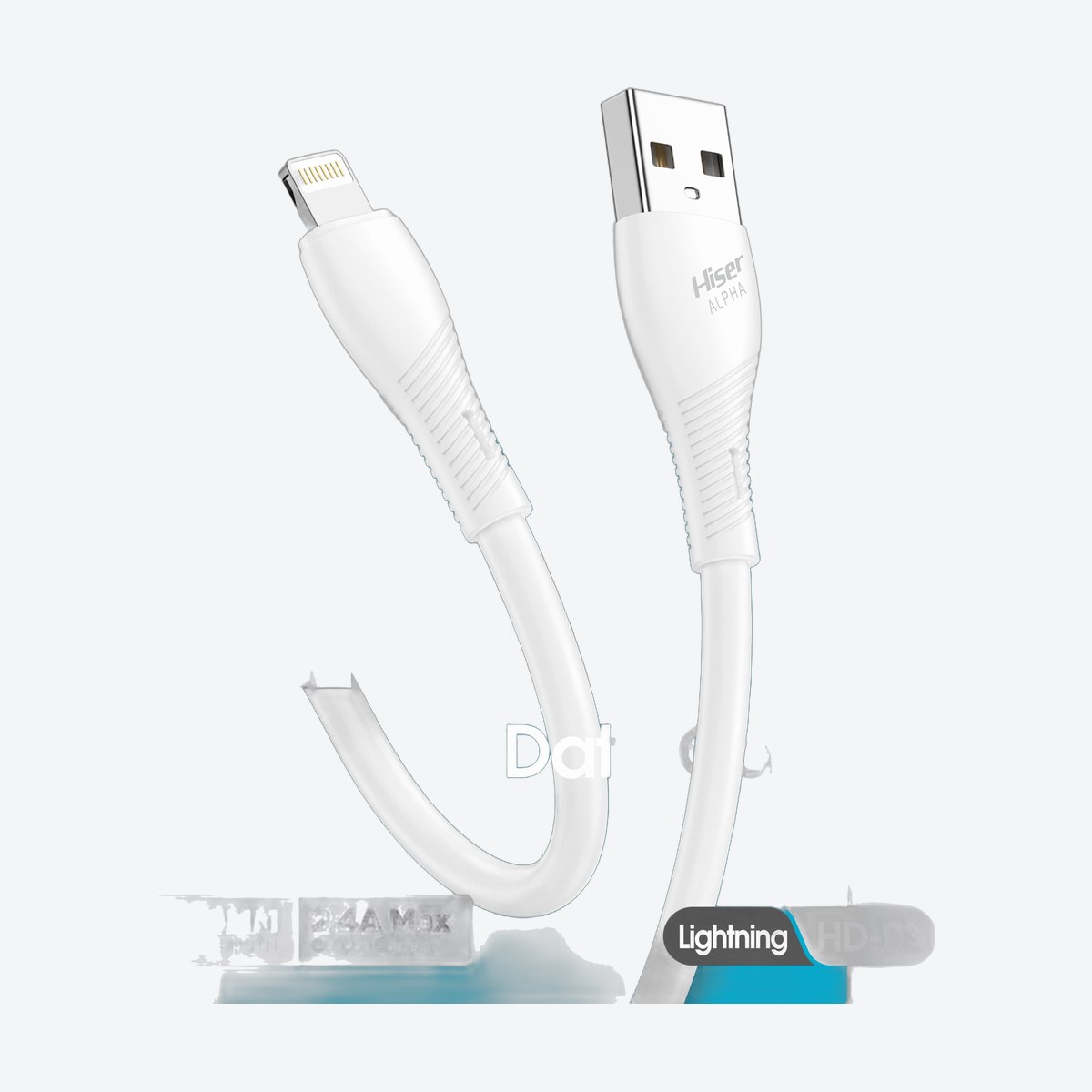 Hiser Alpha Micro data cable, HD-01, alternate view