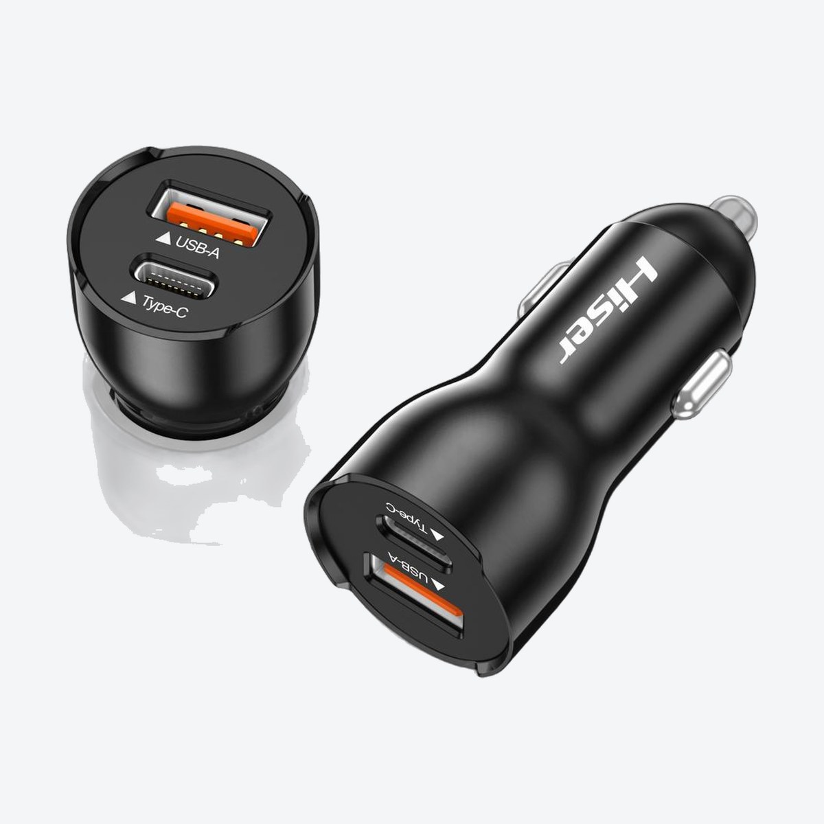 Hiser 12W car charger, packaging