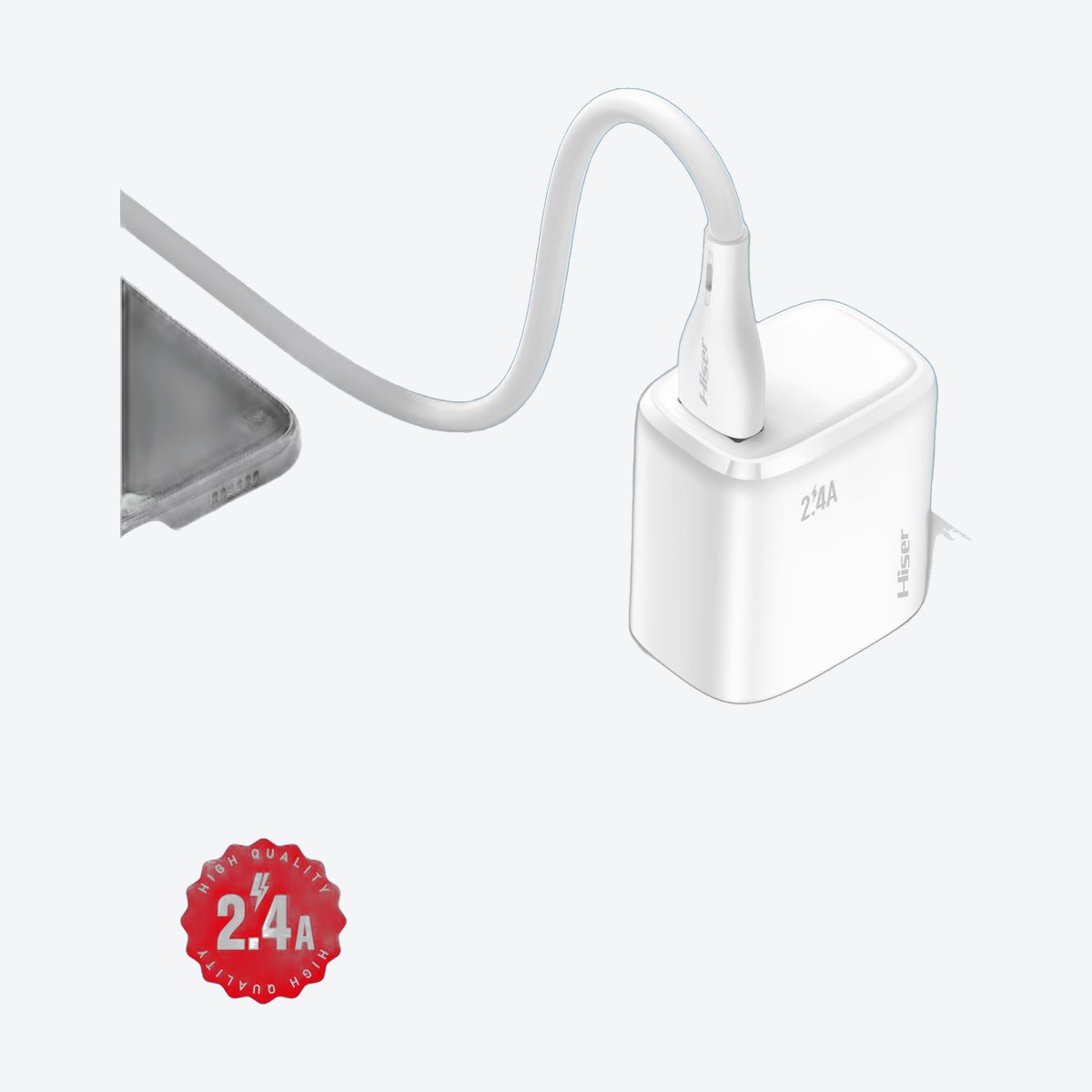 Hiser 2.4A charger, alternate view