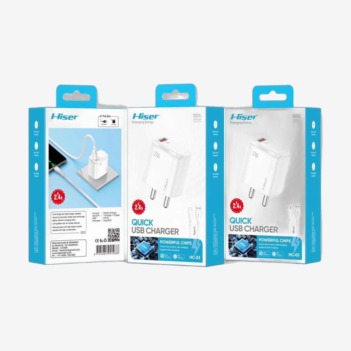 Hiser 2.4A charger