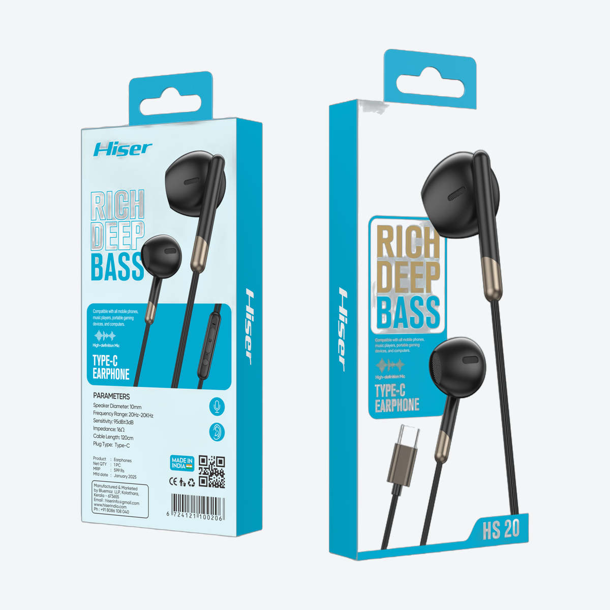 Hiser HS20 handsfree, alternate view