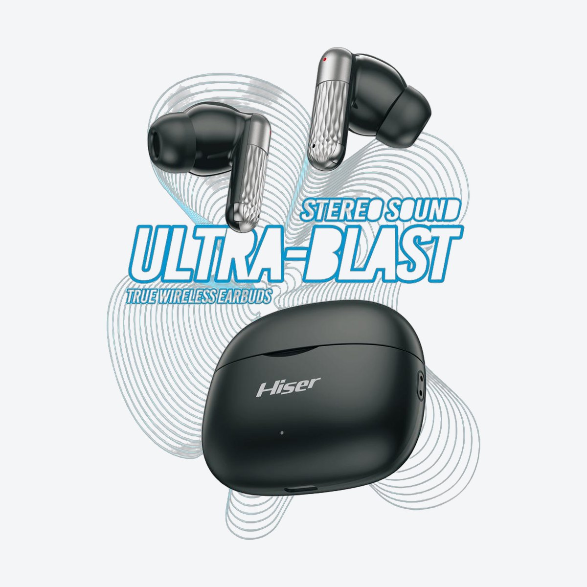 Hiser HiPod 70 true wireless earbuds, alternate view