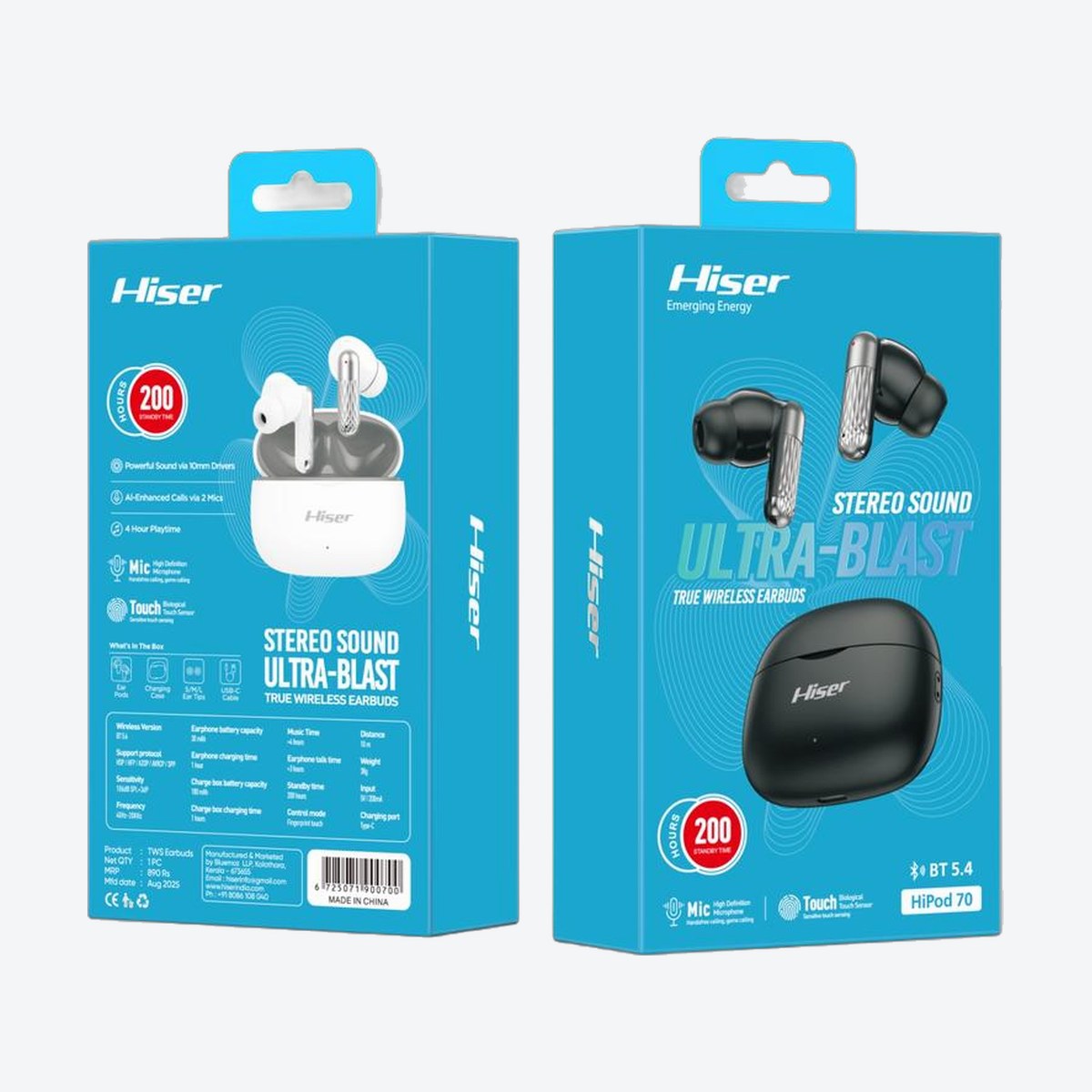 Hiser HiPod 70 true wireless earbuds