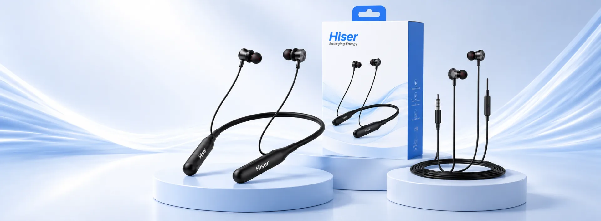 Hiser handsfree neckband earphones