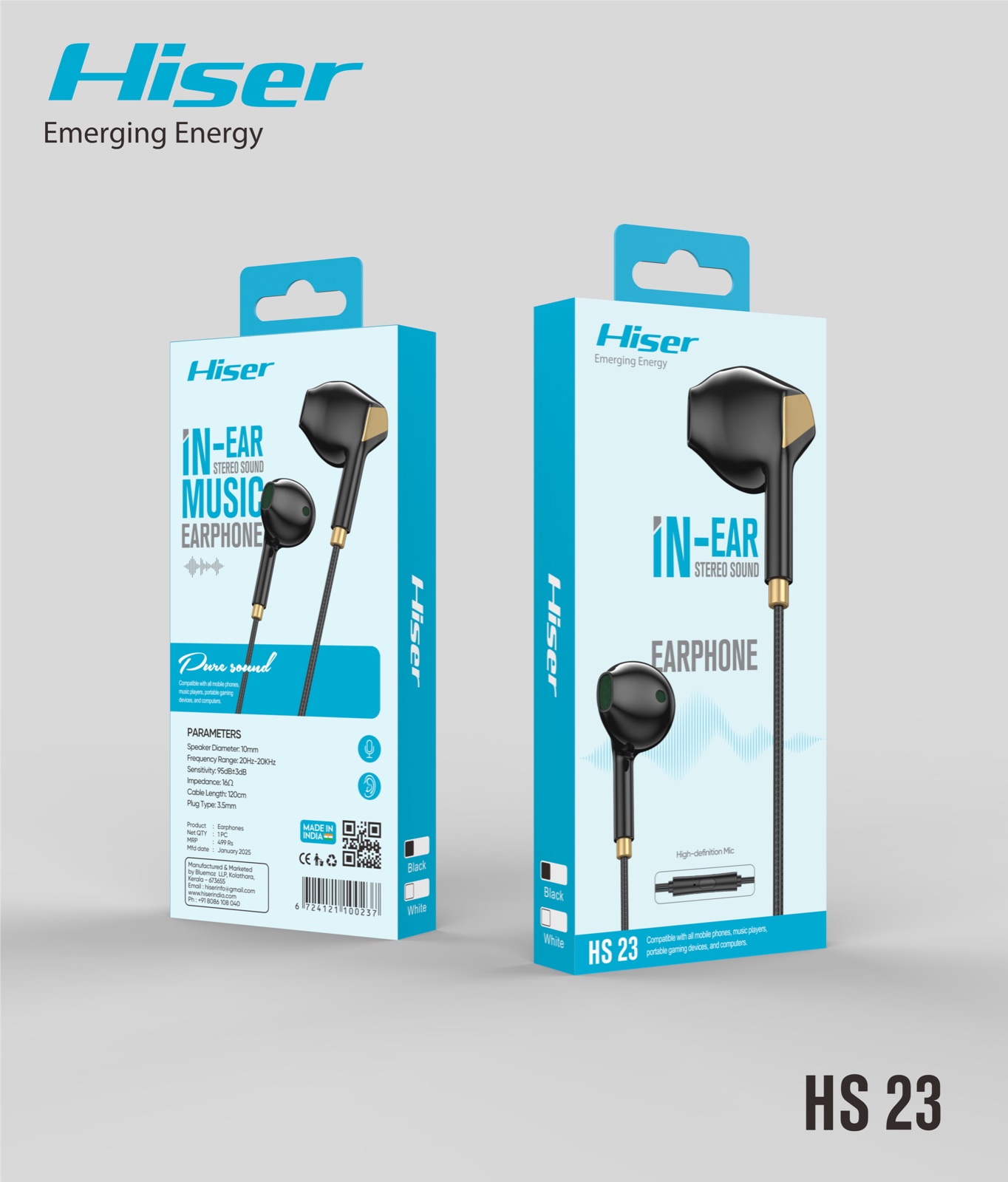 Hiser HS23 handsfree, alternate view