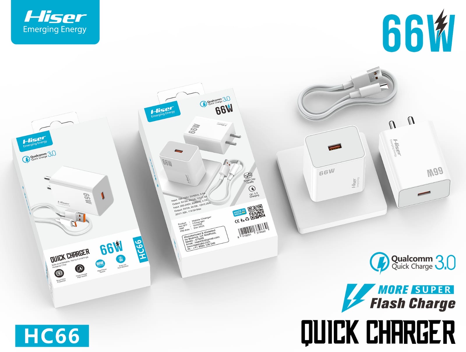 Hiser 66W quick charger