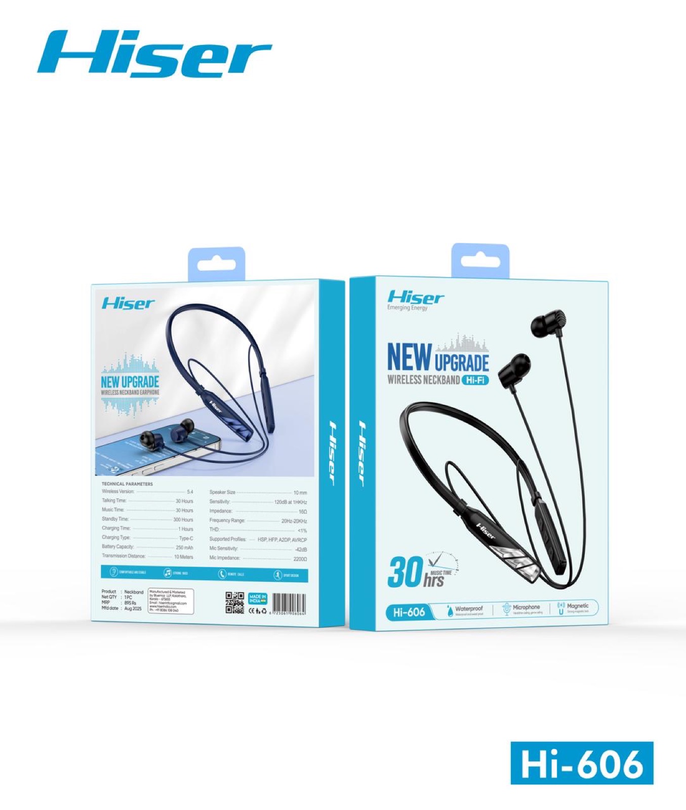 Hiser NB 606 neckband, alternate view