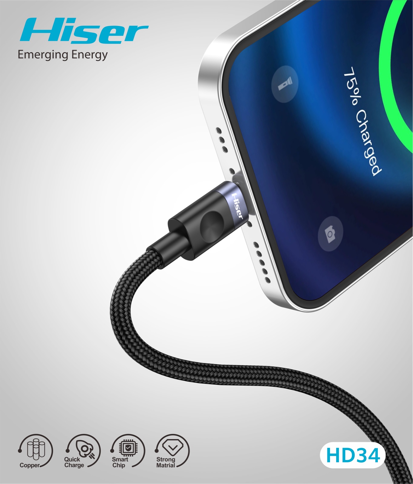 Hiser HD34 data cable