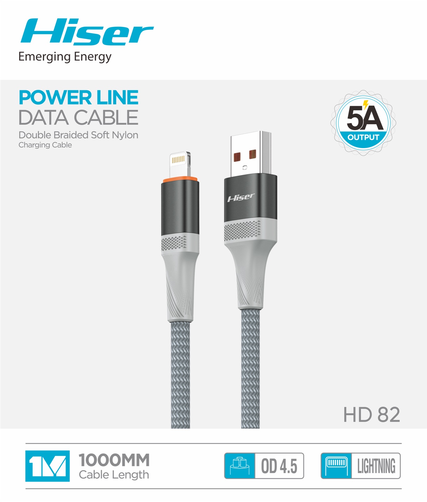Hiser HD82 fast charging cable