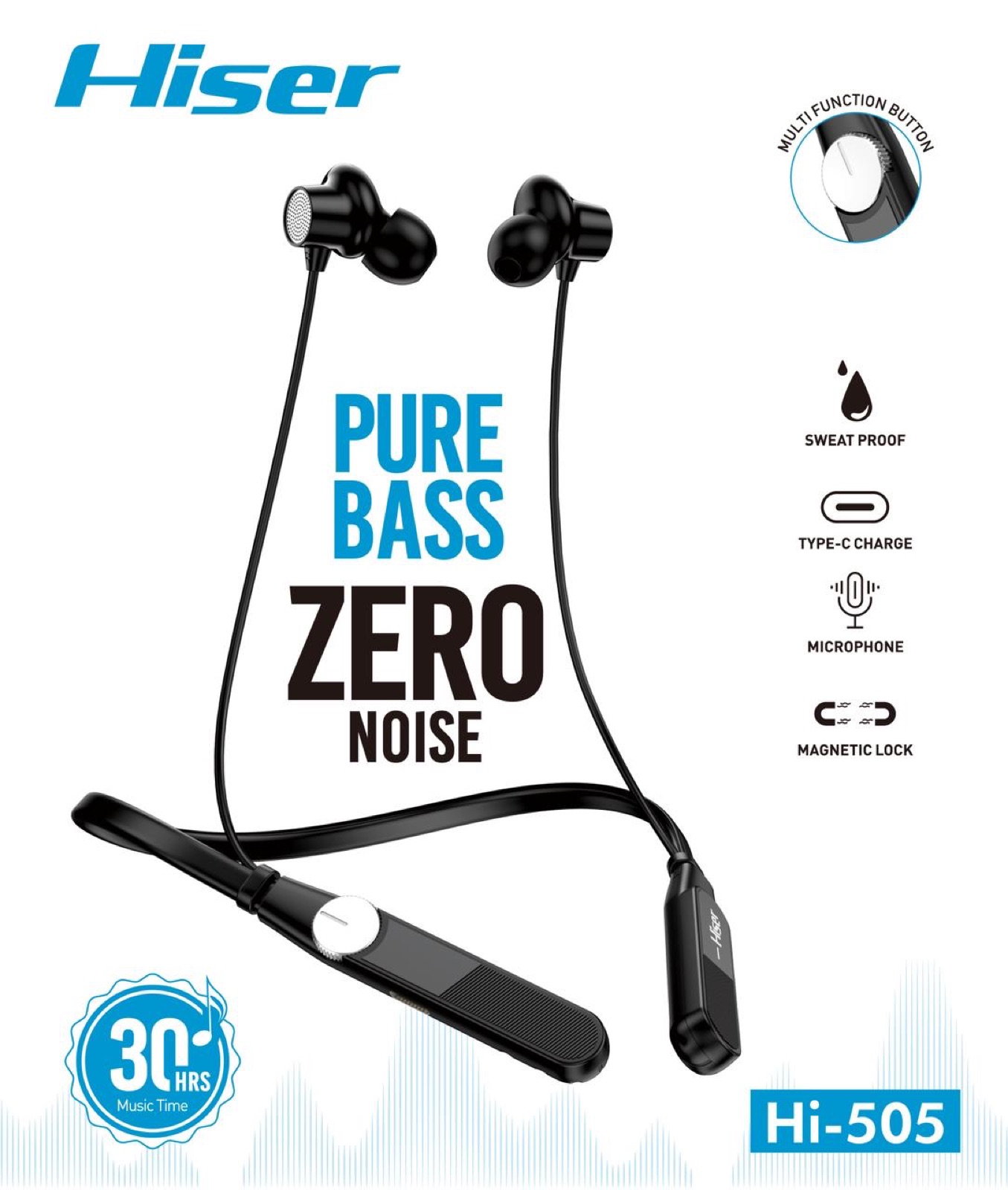 Hiser NB 505 neckband, alternate view