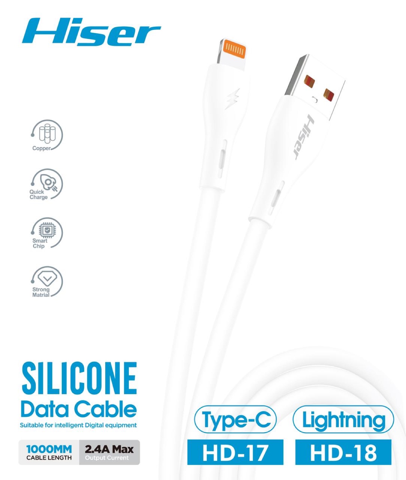 Hiser Skyline data cable, alternate view